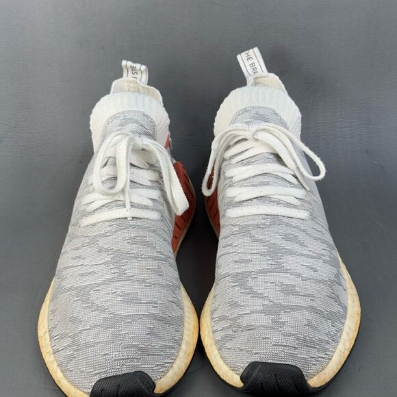 Adidas NMD_R2 Primeknit \'Running white’ athletic sneaker shoes men\'s size 11.5 main image 8